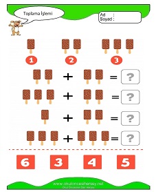 Toplama İşlemi Çalışma Sayfaları